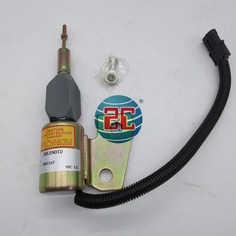 3991167 Stopsolenoïdeklep past op graafmachine Cummins 4BT 4BT3.3 4BT 3.9 4B3.9-C motoronderdelen