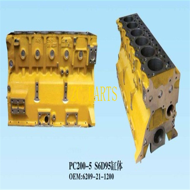 6D95 Blok 6209-21-1200 Pasvorm 6209-21-1100 van de motorcilinder voor pc200-5